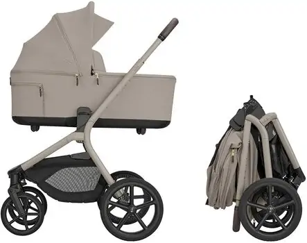 KikkaBoo Goya Platinum Champagne 3 in1 - საბავშვო ეტლის კომპლექტი, 4 image