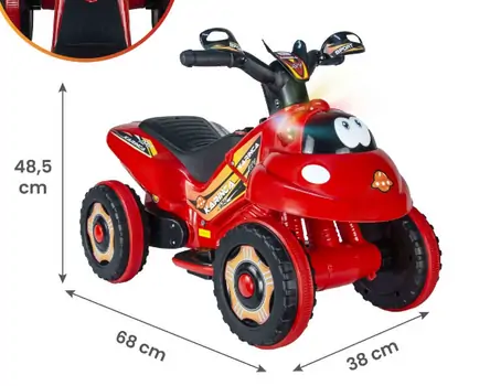 UJ Toys Karinca Red - საბავშვო კვადროციკლი
