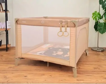 KikkaBoo Enjoy Beige Bear მანეჟი