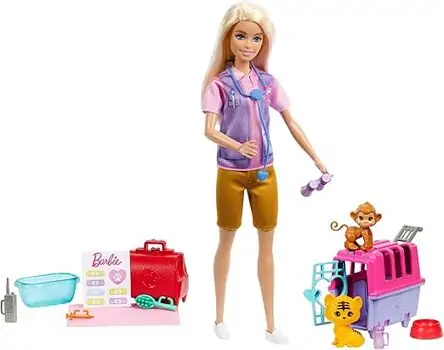 Barbie Animal Rescue with Blonde Doll and Accessories - ბარბის თოჯინა აქსესუარებით, 5 image