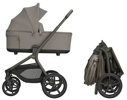 KikkaBoo Goya Platinum Mocca 3 in1 - საბავშვო ეტლის კომპლექტი, 2 image