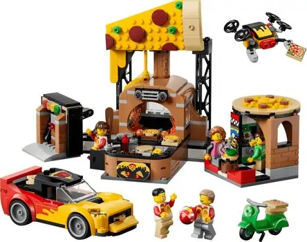 Lego city 60496 Pizza Delivery Experience with Vehicles, 7 image