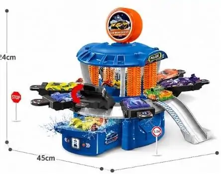 Police Car Wash Kit Set - სათამაშო პოლიციის სამრეცხაო კომპლექტი, 8 image