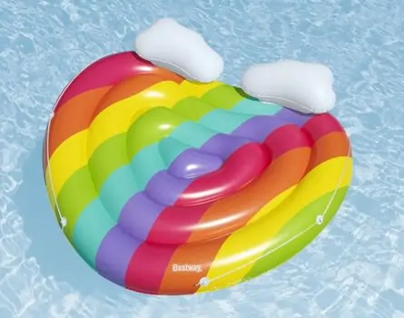 Bestway 43722 Rainbow Dreams Pool Island გასაბერი ლეიბი, 2 image