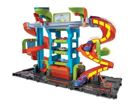 Hot Wheels City Color Sifters Mega Tower Car Wash საბავშვო სათამაშო ტრასა, 3 image