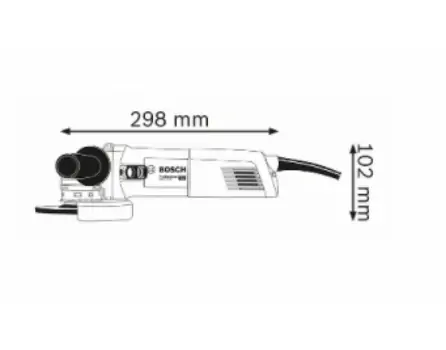 კუთხსახეხი BOSCH GWX 14-125, 2 image