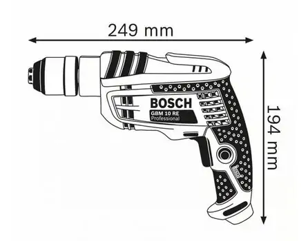 ბურღი BOSCH GBM 10 RE, 2 image