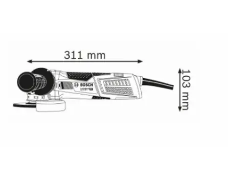 კუთხსახეხი BOSCH GWX 17-125 S, 2 image