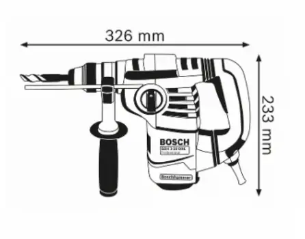 პერფორატორი BOSCH GBH 3-28 DRE, 4 image