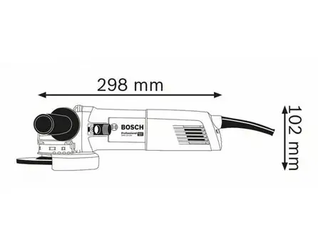 კუთხსახეხი BOSCH GWX 13-125 S, 2 image