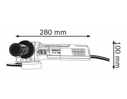 კუთხსახეხი BOSCH GWX 9-125 S, 2 image