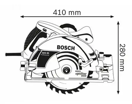 ცირკულარული ხერხი BOSCH GKS 85, 2 image