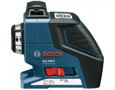 ლაზერული საზომი BOSCH GLL2-80P & BM1 & LR2  & L-boxx