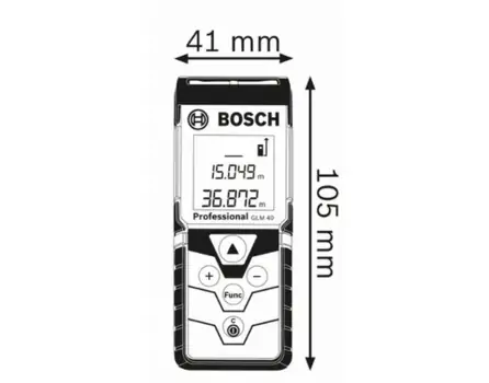ლაზერული მანძილის საზომი BOSCH GLM 40 Professional Laser Measure, 2 image