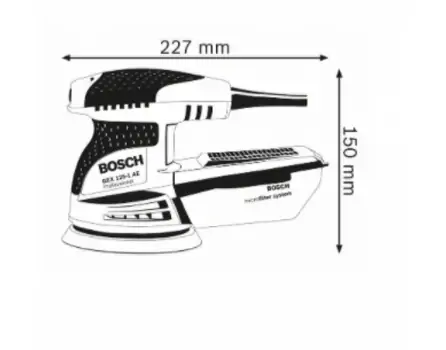 სახეხი ხელსაწყო BOSCH GEX1251AE, 4 image