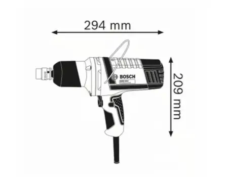 ქანჩდამჭერი BOSCH GDS 18 E, 2 image