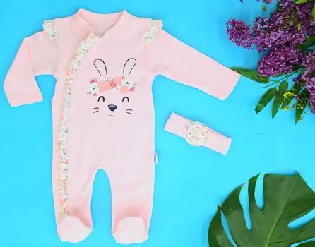 Little Rabbit Romper საბავშვო რომპერი