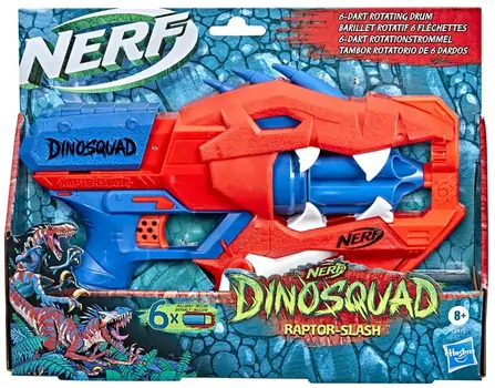 Nerf DinoSquad Raptor-Slash Dart Blaster F2475 ბლასტერი რბილი ტყვიებით, 6 image