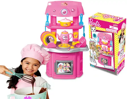 Dede 01503 CHEF KITCHEN BARBIE სათამაშო სამზარეულო აქსესუარებით, 3 image