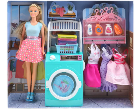 Canem Laundry Doll With Washing Machine  - სათამაშო თოჯინა