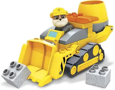 Mega Construx Paw Patrol Rubble's Construction Truck MTL-GYW91 Paw Patrol -ის სამშენებლო კონსტრუქტორი მანქანა, 2 image