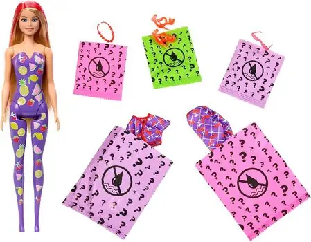 Barbie Color Reveal Sweet Fruit Series HJX49 - ბარბის თოჯინა ფერის ტრანსფორმაციით, 2 image