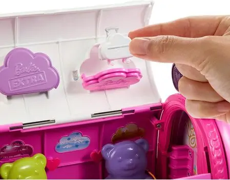 Barbie Extra Fly Jet Playset HPF72 - ბარბის სათამაშო თვითმფრინავის ნაკრები, 3 image