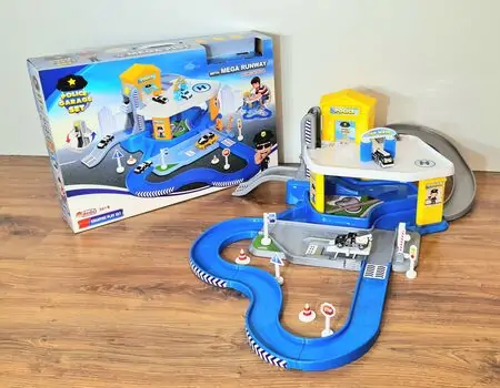 Dede 03348 2 LEVEL POLICE STATION GARAGE SET MEGA PIST სათამაშო ტრასა, 2 image