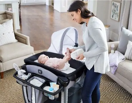 Graco ROCK N GROW ORSON ორ დონიანი საწოლ-მანეჟი, 7 image