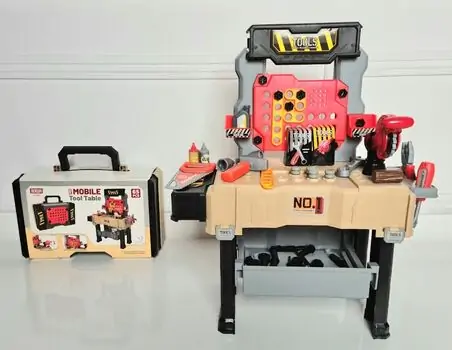 Mobile Tool Table 2 in 1 For Kids 8035A სათამაშო ინსტრუმენტების ნაკრები