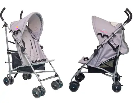 Baby Stroller Wonderful Grey მსუბუქი სასეირნო ეტლი, 2 image