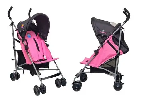 Baby Stroller Wonderful Pink მსუბუქი სასეირნო ეტლი, 2 image