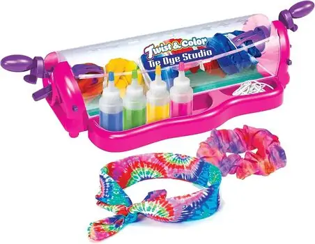 Cra-Z-Art Twist & Color Tie Dye Studio აქსესუარების გასაკეთებელი ნაკრები