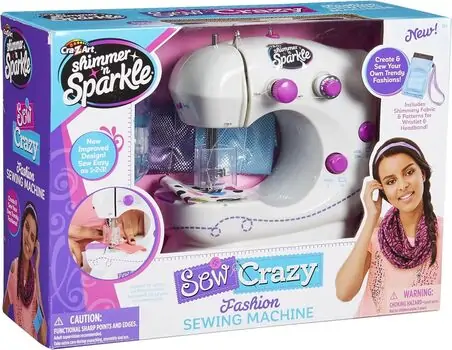 Cra-Z-Art Sew Crazy Fashion Sewing Machine საკერავი მანქანის კომპლექტი, 4 image