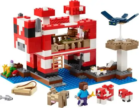 Lego Minecraft 21270 The Mooshroom House, 2 image