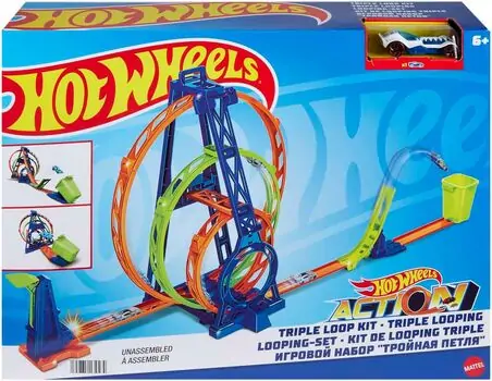 Hot Wheels Action Triple Loop Kit - საბავშვო სათამაშო ტრასა, 6 image