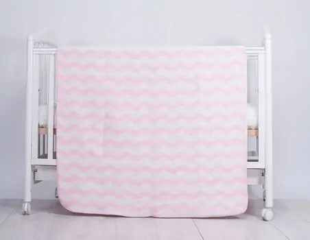 KikkaBoo-ს ახალშობილის პლედი Baby blanket Zig- Zag Pink