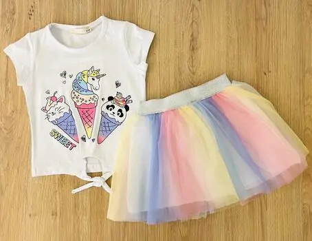 Sweet Ice Cream Set საბავშვო ტანსაცმლის ნაკრები BABYROSE 3788 Rainbow
