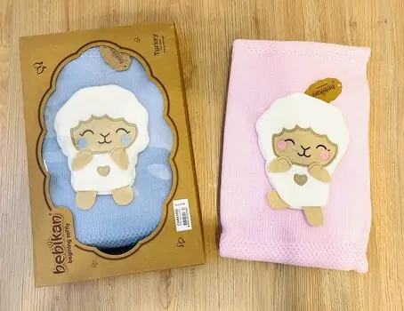BLANKET LITTLE SHEEP CARAMINI 2008 ჩვილის პლედი PINK
