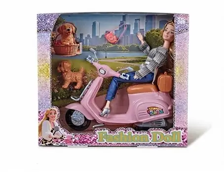 Fashion Doll With Scooter - სათამაშო თოჯინა სკუტერით, 3 image
