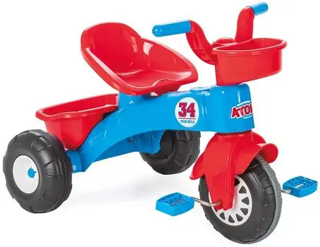 Pilsan-ის სამ თვლიანი ველოსიპედი 07 169 ATOM TRICYCLE blue