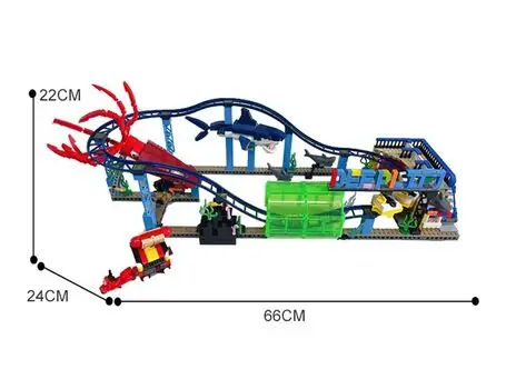 DEEP OCEAN ROLLER COASTER CONSTRUCTOR 37400 კონსტრუქტორი აკვაპარკი, 3 image