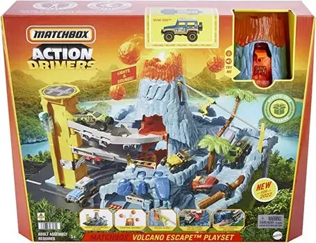 Matchbox HHW21 Action Drivers Volcan საბავშვო სათამაშო ტრასა