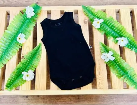 Caramell Bodysuit Basic Black ჩვილის ბოდე
