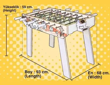 Board Games - Wooden Table Match Leg სათამაშო მაგიდის ფეხბურთი, 3 image