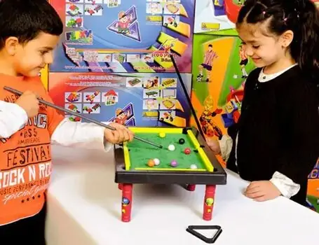 Board Games - Snooker & Pool Set Billiards საბავშვო ბილიარდის მაგიდა, 2 image