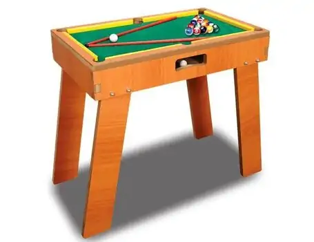 Board Games - Wooden Billiards Game საბავშვო ბილიარდის მაგიდა, 2 image
