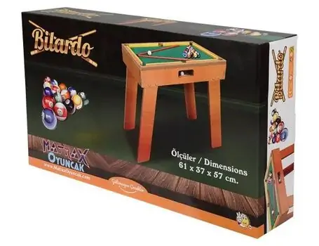 Board Games - Wooden Billiards Game საბავშვო ბილიარდის მაგიდა, 3 image