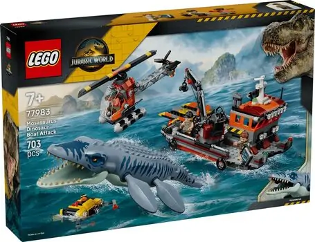Lego Jurassic World 77983 Mosasaurus Dinosaur Boat Attack, 2 image