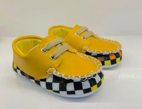Papulin Baby Shoes 0-12 Months 3130 ჩვილის ფეხსაცმელი YELLOW